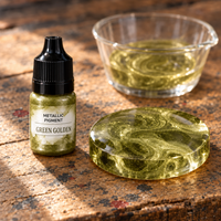 Liquid Metallic Resin Pigment 5 ml – Green Gold (Green Golden)