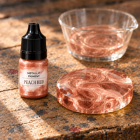 Liquid Metallic Resin Pigment 5 ml – Peach Red (Peach Red)