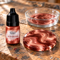 Liquid Metallic Resin Pigment 5 ml – Red Gold (Red Golden)