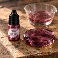 Liquid Metallic Resin Pigment 5 ml – Wine Red (Red Wine)