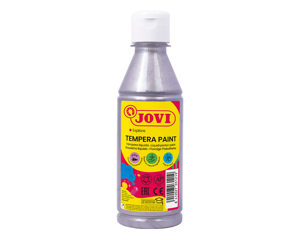 Liquid tempera paint JOVI Premium 250 ml - Silver