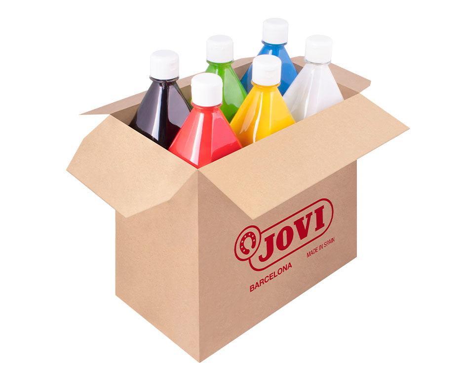 Liquid Tempera Paint Set JOVI Premium 6 x 1000 ml