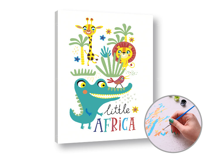 LITTLE AFRICA Paint by Numbers | Low Difficulty — image 1