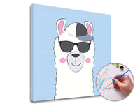 Llama with Glasses Paint by Numbers | Low Difficulty — image 3