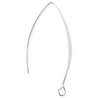 Long Earring Hooks, Silver