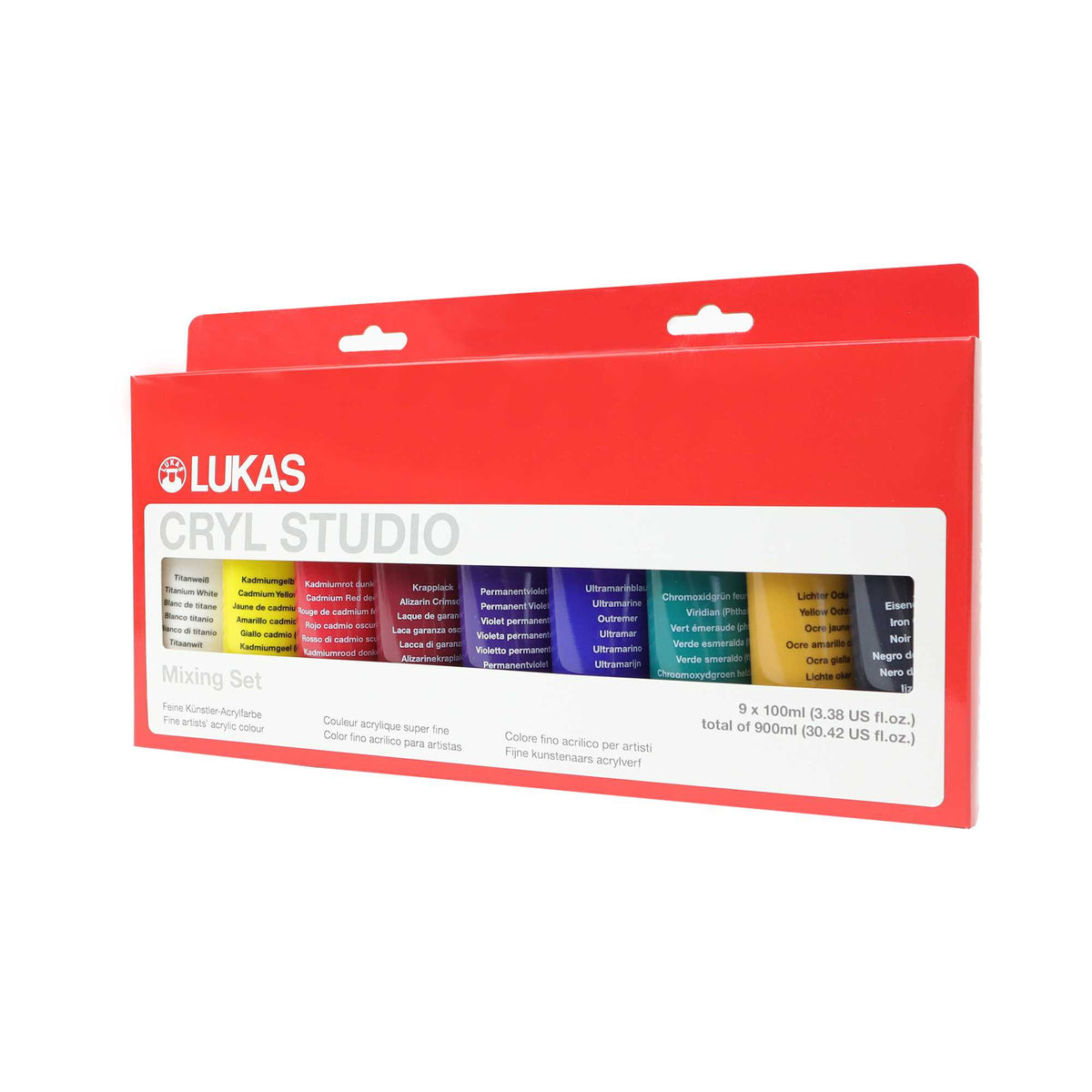 LUKAS Cryl Studio Acrylic Paint Set 9 x 100 ml