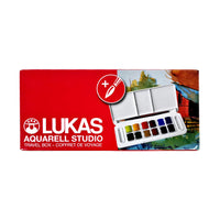 LUKAS Studio Watercolor Paint Set in Plastic Box - 13 pcs
