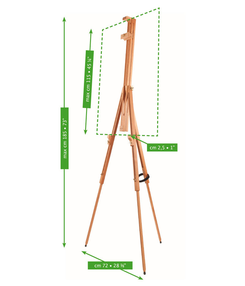 MABEF Folding Beechwood Field Easel