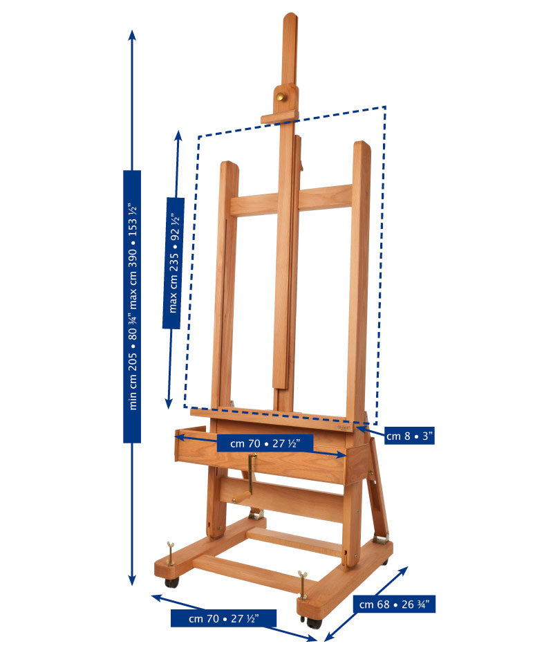 MABEF Large Studio Crank Easel
