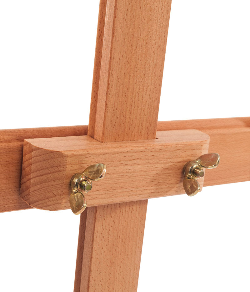MABEF Lyre Studio Easel in Oiled Beechwood