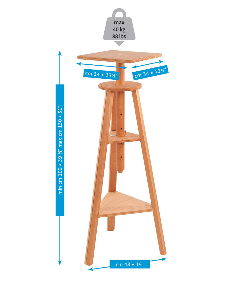 MABEF Sculpting Stand in Oiled Beechwood