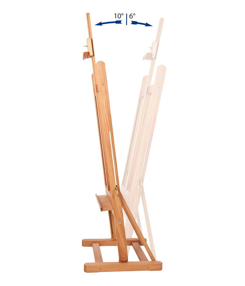 MABEF Studio Easel H-Frame - Beechwood