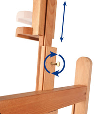 MABEF Studio Easel H-Frame - Beechwood