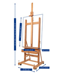 MABEF Studio Easel H with Crank