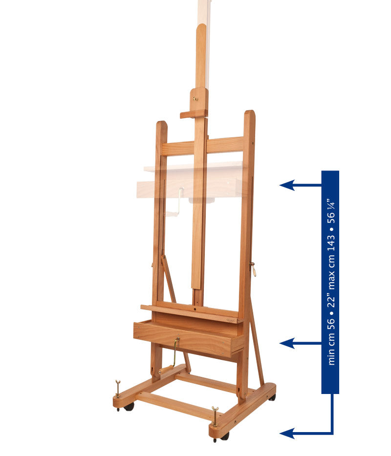 MABEF Studio Easel H with Crank