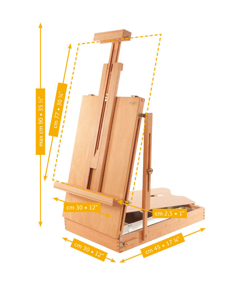 MABEF Tabletop Sketch-Box Easel