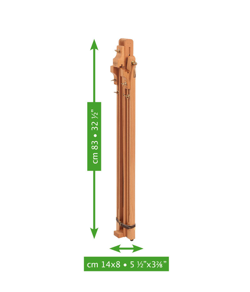 MABEF Universal Folding Field Easel in Oiled Beechwood