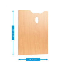 MABEF Wooden Artist Palette - Rectangular 30 x 40 cm