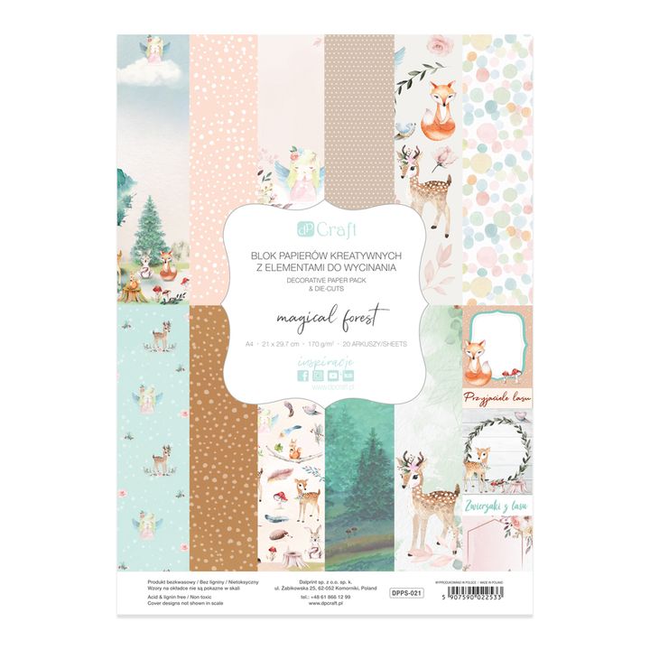 Magical Forest A4 Scrapbooking Paper — image 1