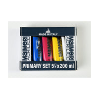 Maimeri Acrilico Acrylic Paint Set Primary 200 ml