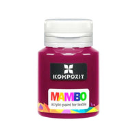 MAMBO Acrylic Paint for Fabric and Leather, 20 ml – 09 Burgundy