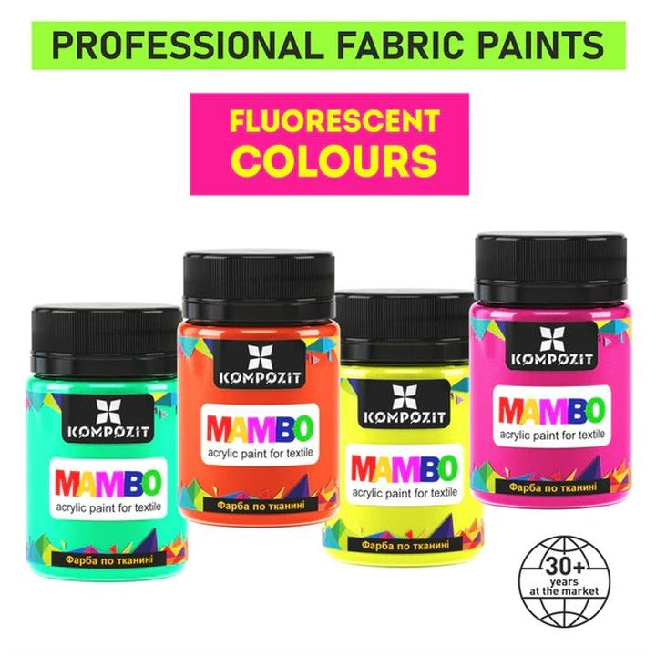MAMBO Fluorescent Fabric and Leather Paint, 50 ml | various shades — image 2