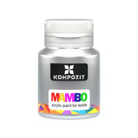 MAMBO Metallic Fabric and Leather Paint 20 ml – 53 Silver