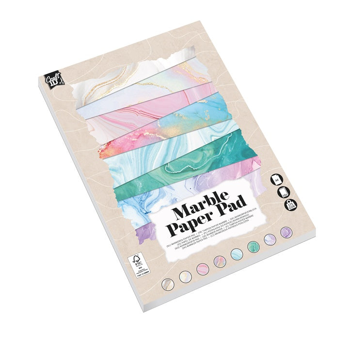 Marbled Paper Pad, A4, 16 Sheets