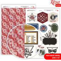 Mens Style Scrapbooking Papers, A4 – No. 8