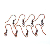 Metal Earring Hooks, Bronze Color
