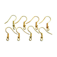 Metal Earring Hooks - Gold Color