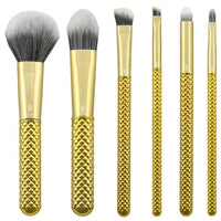 Metallic Gold Makeup Brush Set