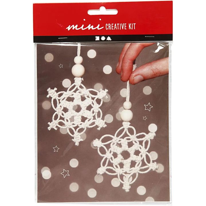 Mini Creative Macrame Snowflake Set — image 1