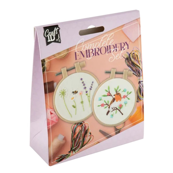 Mini Embroidery Kit, Set of 2, Ø 8.5 cm — image 4