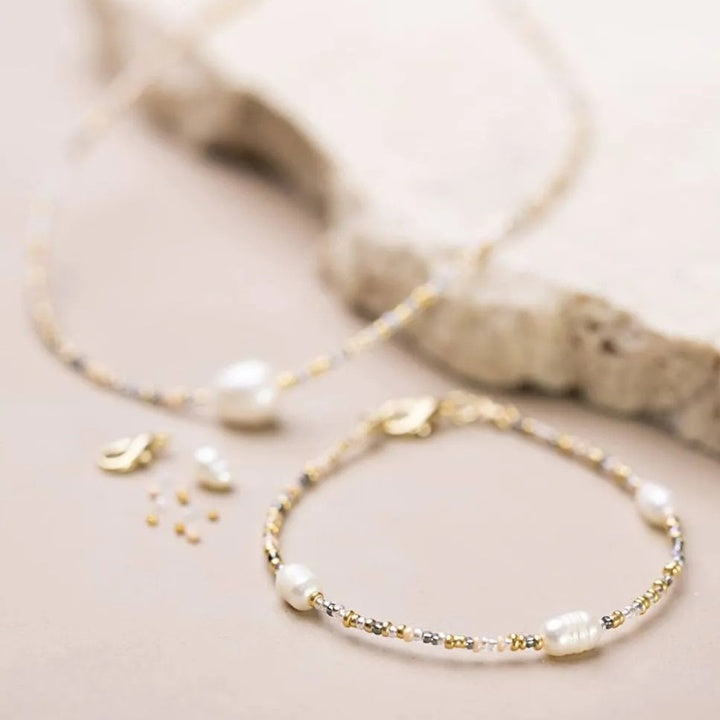 Mini Set for Making a Bracelet and Necklace with Pearls — image 2