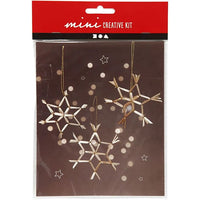 Mini Straw Snowflake Craft Set — image 1
