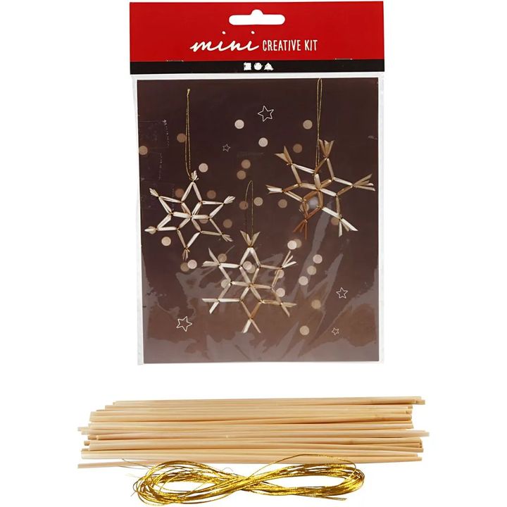 Mini Straw Snowflake Craft Set — image 2