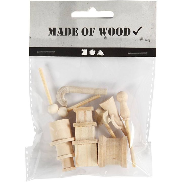 Mini Wooden Decorations - Christmas Set of 9 — image 2