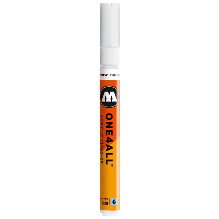 MOLOTOW ONE4ALL 1 mm Acrylic Markers – 160 Signal White