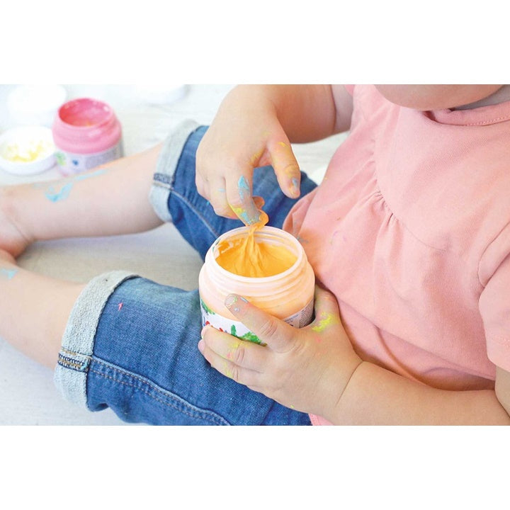 MUCKI Pastel Finger Paints for Kids, Set of 6 x 150 ml — image 3
