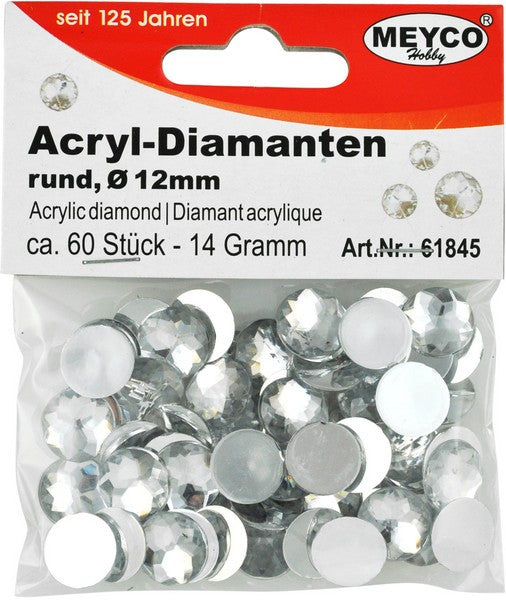 Acrylic Diamonds – 12 mm (60 ks)