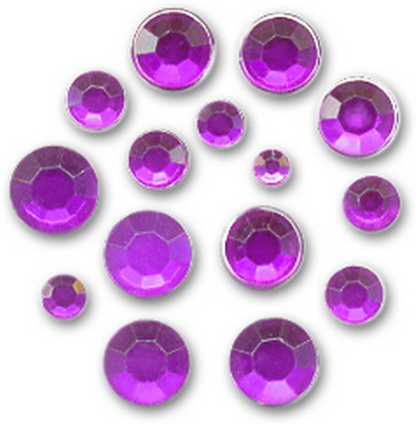 Flat-Tipped Acrylic Stones in a Jar – fialové
