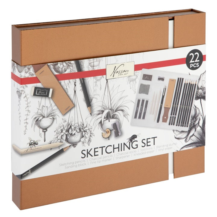 Nassau 22-Piece Sketching Set, Image 1