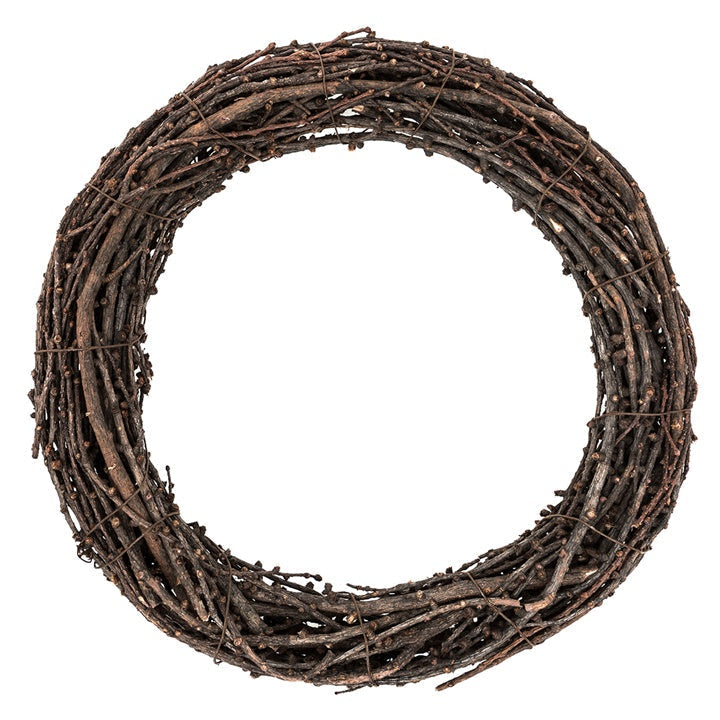 Natural Twig Wreath - 25 cm