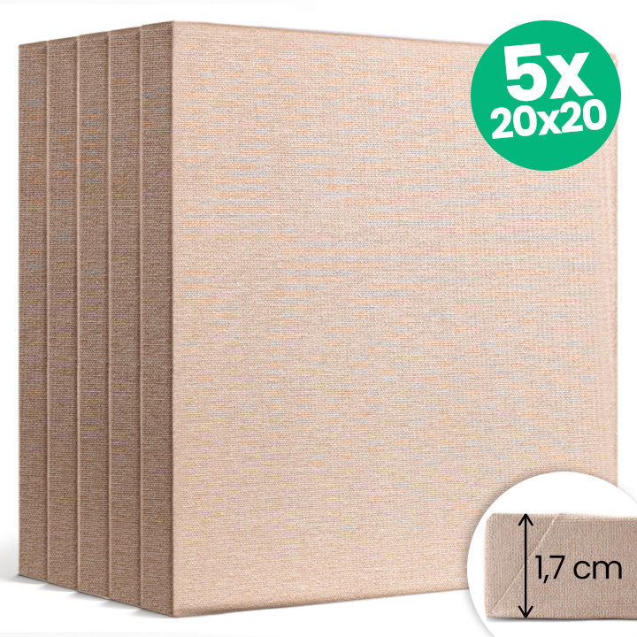 NATURE ECO Set of 5 Canvases 20x20 cm