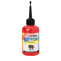 Nerchau Window Art Glass Paints 80 ml – Glitter red