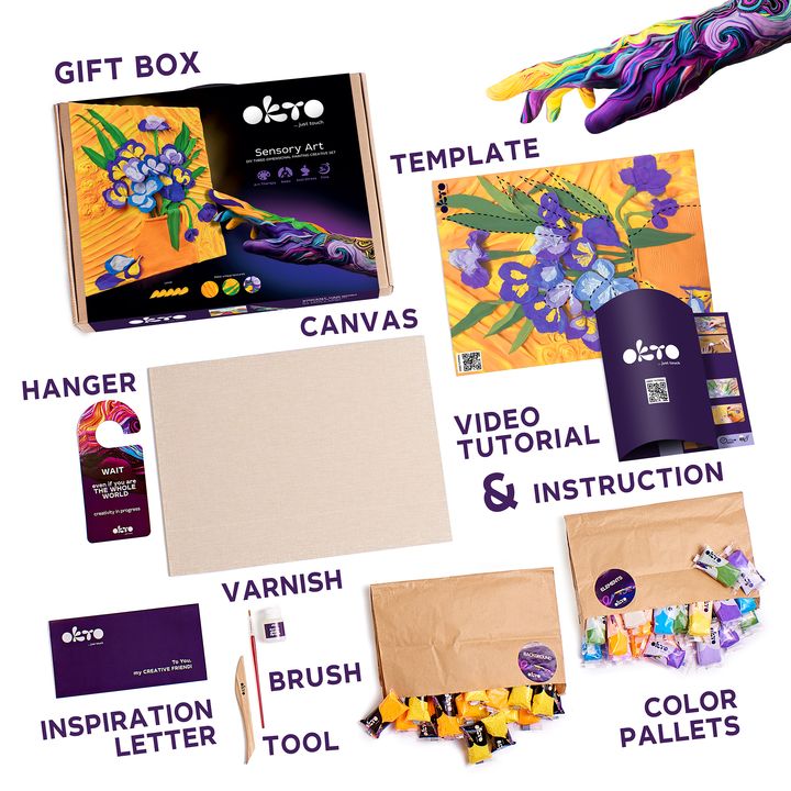 OKTO 3D Creative Set “Irises” 30 x 40 cm — image 4