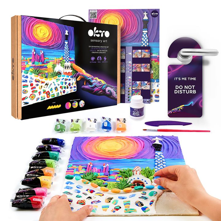 OKTO Creative 3D Set "Park Guell in Barcelona" 30 x 40 cm, image 2