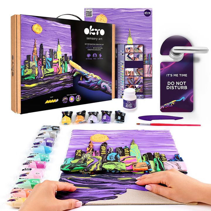 OKTO Creative 3D Set “Skyline New York” 30 x 40 cm, image 1