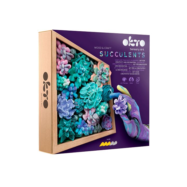 OKTO Succulent Modeling Clay Set, 21 x 21 cm, Tenderness, image 1
